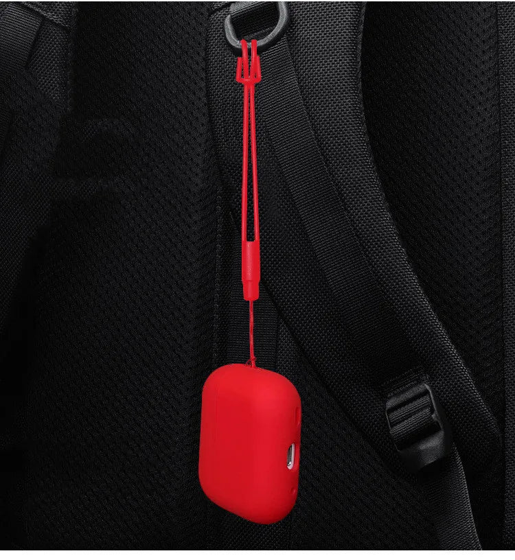 For AirPods Pro 2 2022 Earphone Case with Lanyard Anti-lost Cover [Front LED Visible]  for AirPods Pro 2 Silicone Case