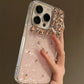 Bling Siliver Color Diamond Phone Cases For iPhone 16 15 Pro Max 12 13 14 Pro Max High-end Luxury Marble Protective Soft Cover - Caseverse