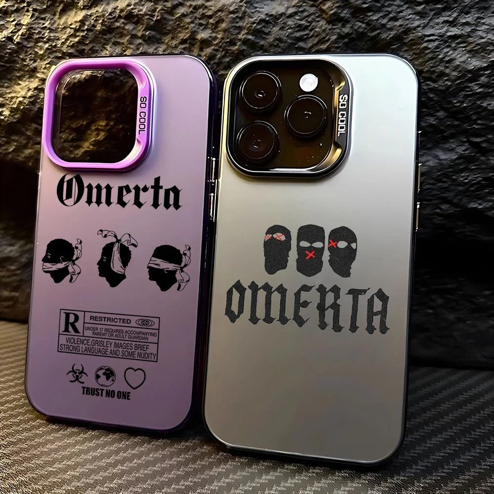 Omerta Maes Phone Case For iPhone 16 15 14 13 12 11 mini Pro Max X XR XSMAX 8 7 Plus Anti Fall Matte Back Cover - Caseverse