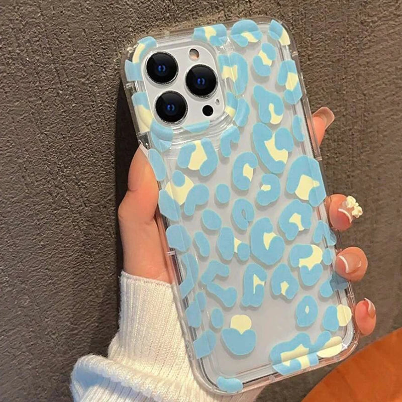 Leopard Design Stylish Pink Pattern Phone Case For iPhone 16 15 14 13 Pro Max 11 12Mini 16E SE 7 8 Plus X XR XS Soft Clear Cover - Caseverse