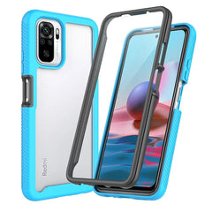 Hybrid TPU/PC Case for Xiaomi Poco M5s Built-in Screen Protector 360 Degree Shockproof Crystal Clear Cover for Xiaomi Poco M5 S