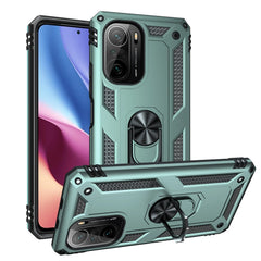 Cover Case for POCO F3 Armor Rugged Military Shockproof Ring Holder Magnet Phone Case for Xiaomi POCO F3 F 3 5G