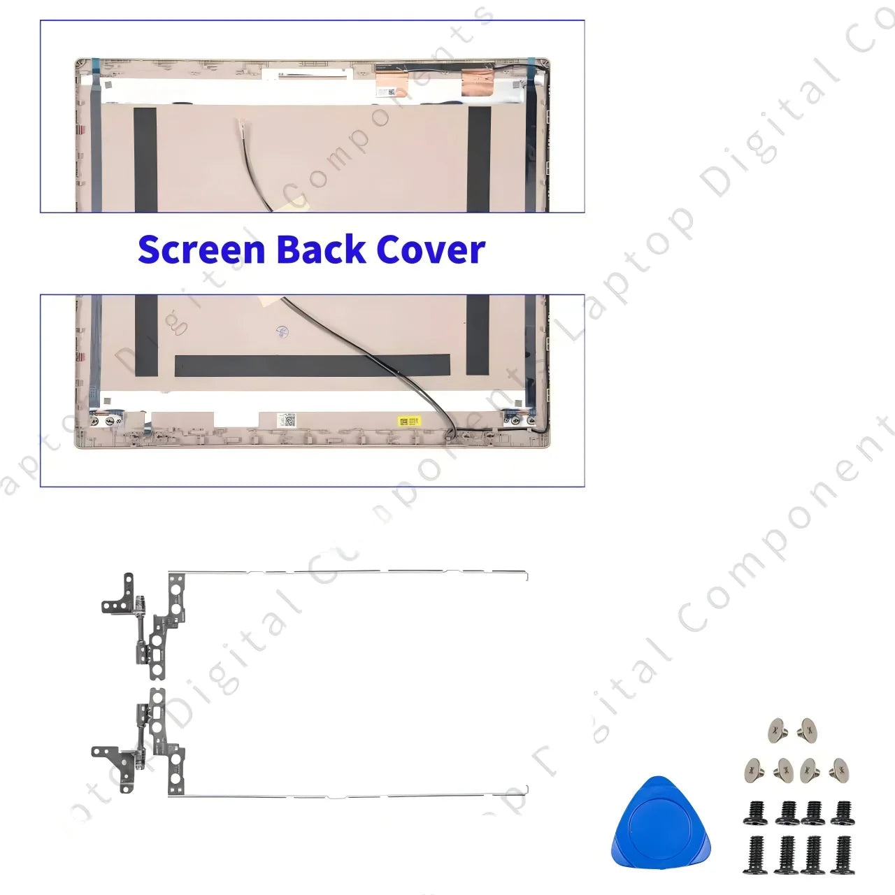 Laptop Housing Case For Ideapad 3 15IIL05 15ARE05 3-15ADA05 15IML05 15ITL05 2020 LCDBack Cover Bezel Bottom Hinges Gold