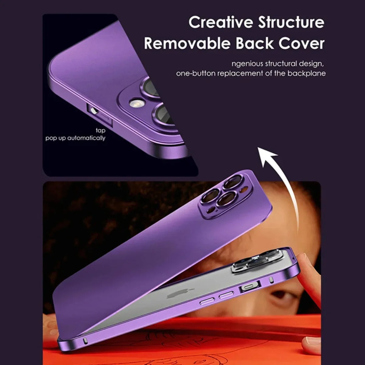 Luxury Aluminum Metal Frame Phone Case For iPhone 16 15 14 13 12 Pro Max Plus Camera Lens Glass Protect Shockproof PC Back Cover