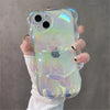 Stylish laser luxury cute 3D Bear shockproof phone case for iPhone 11 14 12 13 14 15 Pro Max Soft silicon anti-drop bumper cover - Caseverse