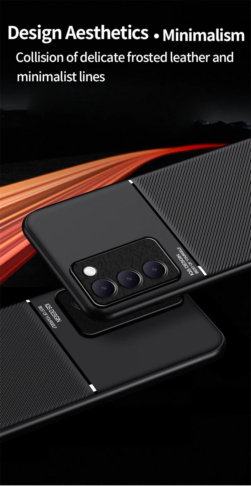 Rugged Protective Cover for VIVO V40 SE V30 Lite 5G V30 Pro V29 V29e Case Built-in Car Magnetic Holder Phone Coque Fundas - Caseverse