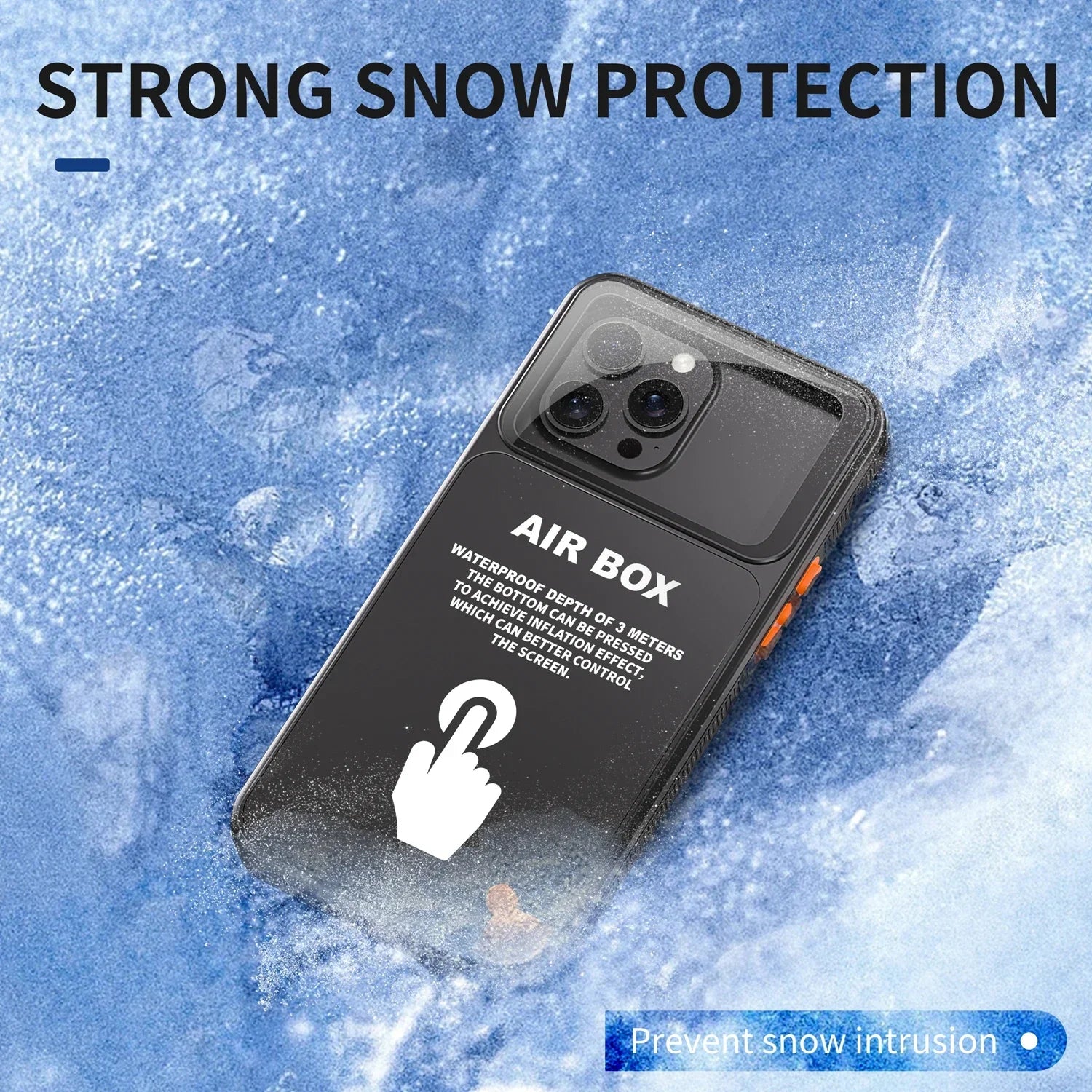 IP68 Waterproof Phone Case For iPhone 16 15 14 13 12 Pro Max Plus Underwater Taking Shockproof Dustproof Swimming Diving Cover - Caseverse