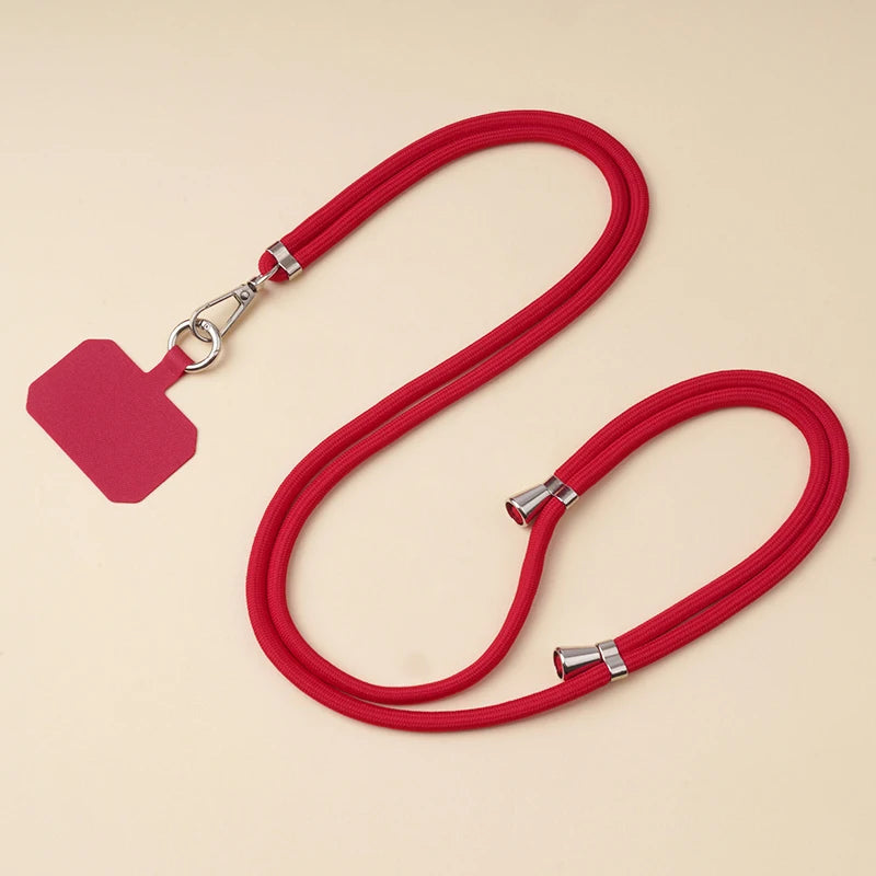 Crossbody Lanyard Necklace Strap Universal Mobile Phone Adjustment Long Hanging Rope With Clip Anti-Lost Lanyard