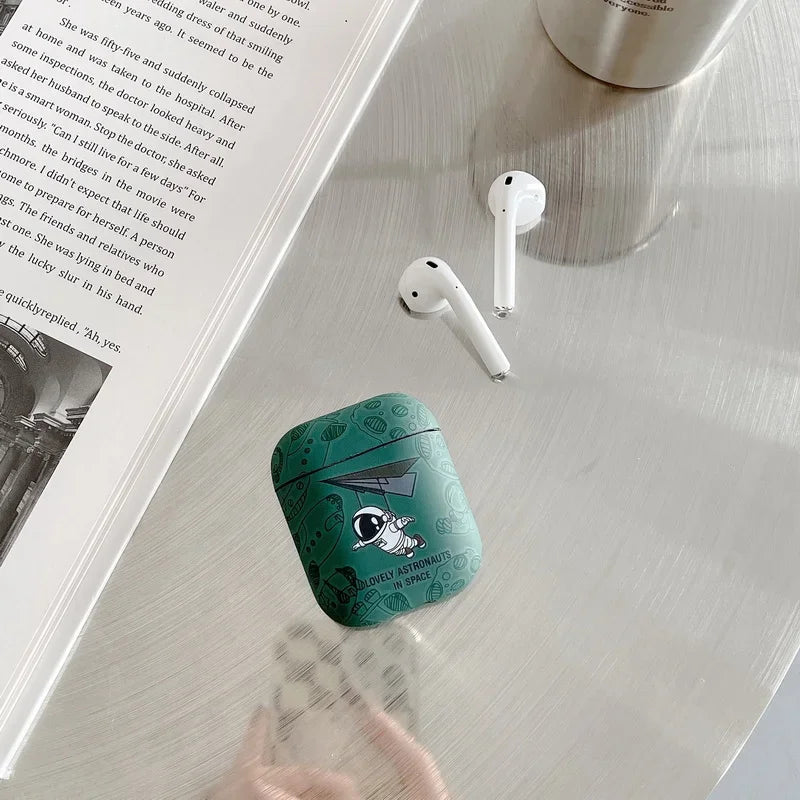 Astronaut Space Moon Earphone Soft Case for Apple Airpods 3 2 1 Pro 2 4 2024 Headphone Cover for Air Pods Pro2 3rd Gen Custodia