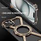 Titanium Metal Phone Case for iPhone 13 15 14 16 ProMax 16 15Pro Protective Cover Bumper w/ 360° Rotation Holder Shockproof Sase