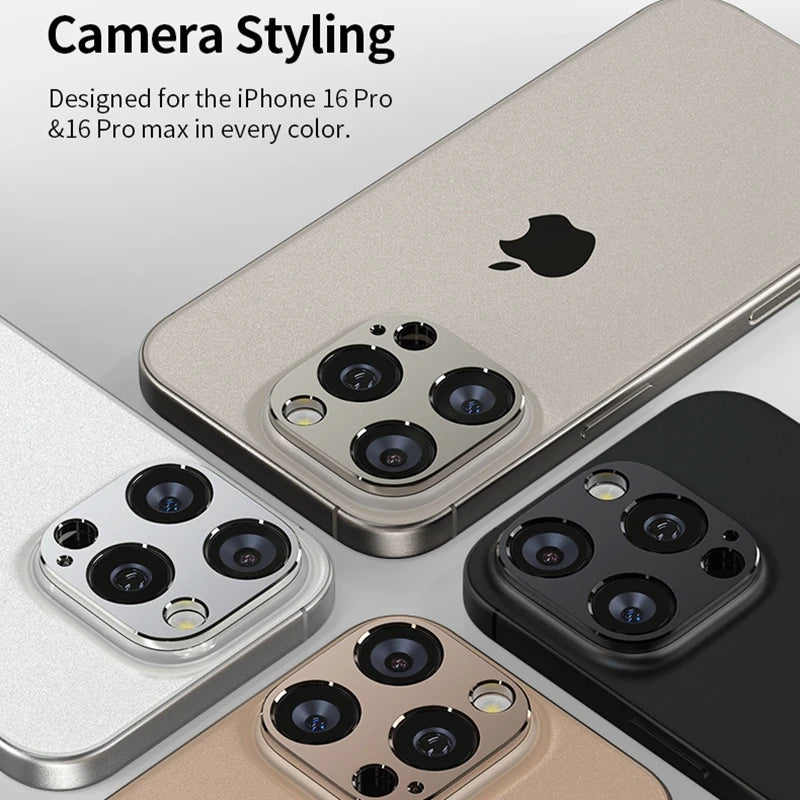 Metal Camera Protector For IPhone 16Pro/ 16 Promax Back Lens Cap Covers Original Color