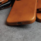 YMW Magnetic Genuine Leather Case for iPhone 16 Pro Max 15 14 Personality Cowhide Magnetic Phone Cover - Caseverse
