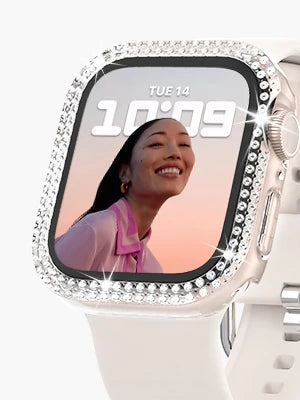Diamond Bumper Protective Case for Apple Watch Cover Series 7 6 SE 5 4 3 38MM 42 MM For Iwatch 45mm 41mm 40mm 44 mm