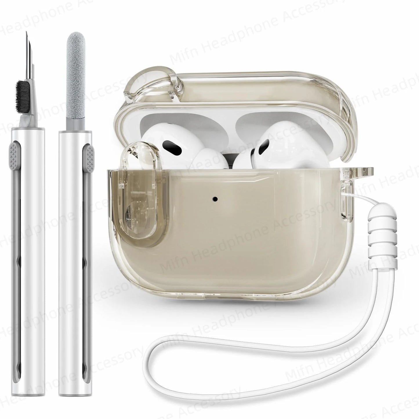 Transparent headphone case For AirPods Pro 2 USB C Funda Capa for AirPod Pro 1st Gen 2 3 Charging Case USB-C 2023 2022 2019 Case