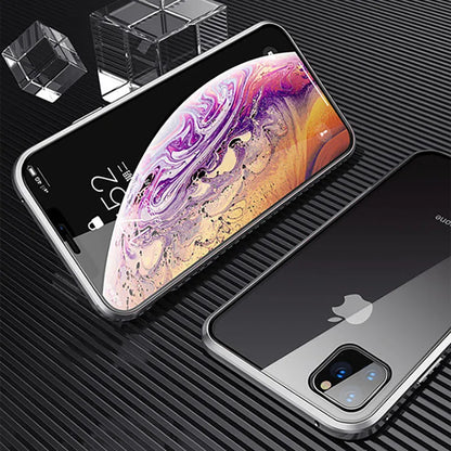 360 Metal Magnetic Case For iPhone 13 12 Mini 11 12 13 14 Pro Max Cases For iPhone X XR XS MAX 7 8 6 6S Plus SE 2020 Cover Coque