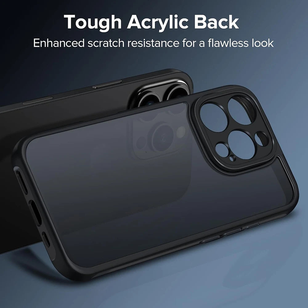 Military Grade Heavy Shockproof Case For iPhone 16 15 14 13 12 11 Pro Max Plus Transparent Black Matte Hybrid Hard PC Cover Soft - Caseverse
