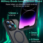 Magnetic Phone Case with Metal Stand for iPhone 16 15 14 13 12 Pro Max Plus Translucent Mobile Cases Military Grade Back Cover