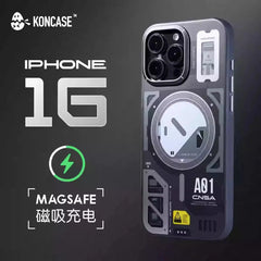 Koncase Phone Case Tpu Metal Button Magsafe Magnetic Case Phone Covers For Iphone 16 Pro Max Iphone 15 Pro Max Customize Gifts