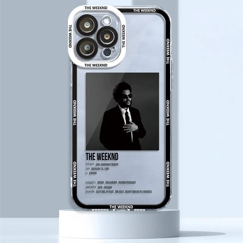 The-Weeknd Fashion Cool Musi Case for iPhone 15 Pro 11Pro Max XR 12 13 Mini XSmax 14 7 Plus SE 6 8 X XS Phone Clear Fundas Cover