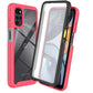 Moto E32 Shockproof Clear Case Built in Screen Protector Full Body Rugged Defender Cover for Motorola G22 Case, E32S,G52 Cases - Caseverse