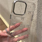 INS Japan Korea Silver Bowknot Phone Case For iPhone 15 16 14 13 12 11 Pro Max X XS XR 7 8 Plus Girl Epoxy Clear Glitter Cover - Caseverse