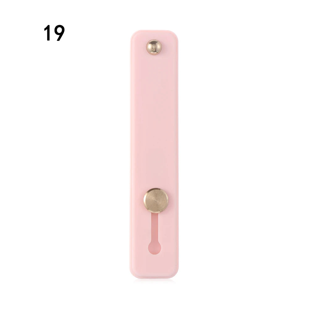 Push Pull Rainbow Phone Grip Silicone Phone Stand Finger Ring Holder Finger Strap Bracket Portable Telescopic Wrist Band - Caseverse