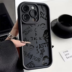 Luxury Travis Scott Cactus Jack Phone Case for IPhone 16 15 14 13 12 11 Pro Max Mini XR XS X 7 8 Plus Soft TPU Back Cover