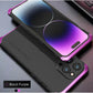 Metal Frame PC Phone Case for IPhone 13 12 14 15 Pro Max Aluminum Anti-collision Strip Silica Gel Back Cover for IPHON 15 Promax