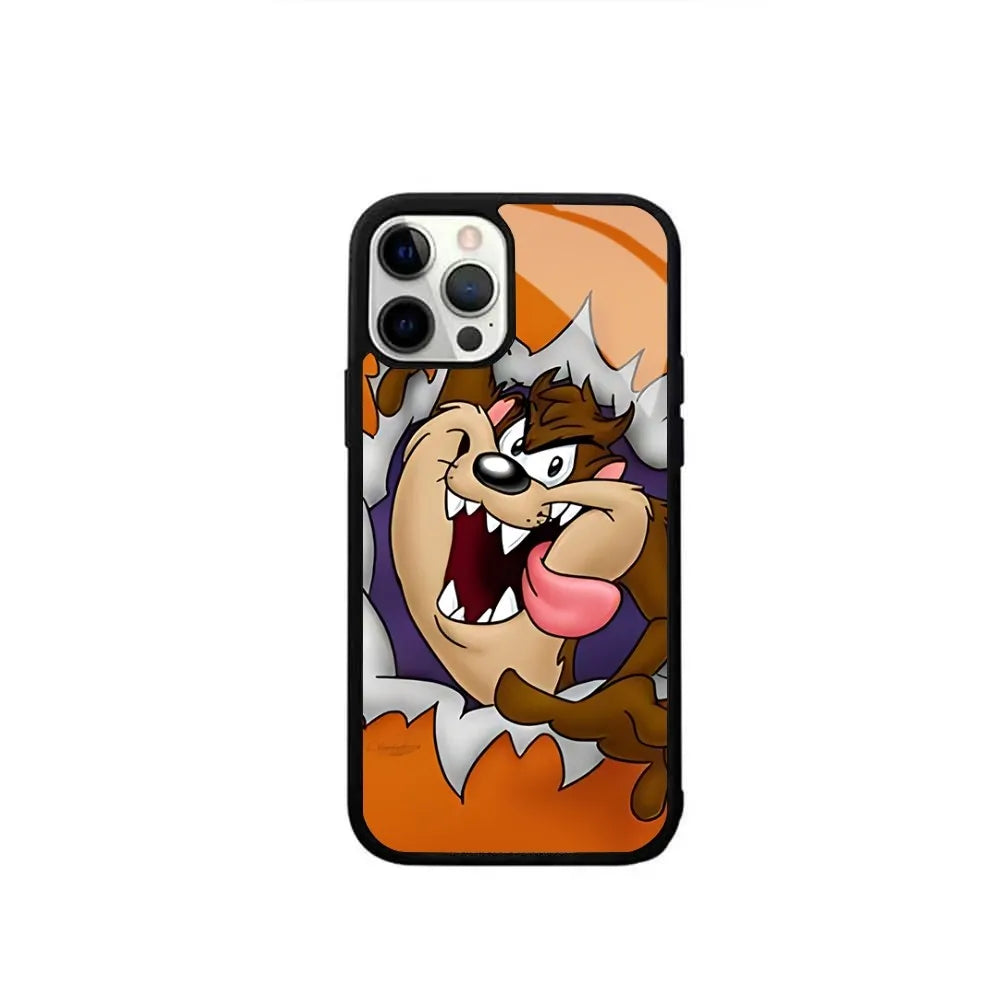 Tasmanian Devil Taz Phone Case Strong Magnetic For IPhone 15 14 13 Pro Max Mini Alex Mirror For Magsafe Wireless Charging Cover - Caseverse