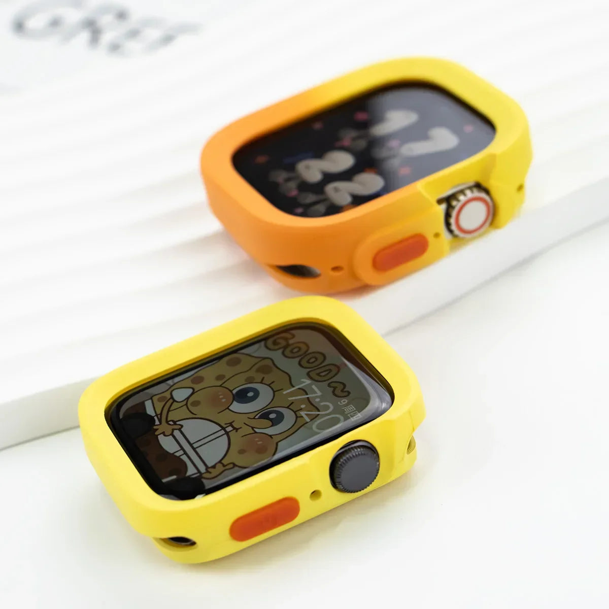 Candy Soft Silicone Case for Apple Watch Cover 46mm 42mm 49 45 41mm Protection For Iwatch Ultra 3 Series 11 10 9 8 7 6 Se Armor