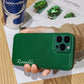 Personalized Customized Name Heart Phone Case for iPhone 16 15 14 13 Pro Max 12 11 X XS XR Design Leather Protective Back Cover - Caseverse