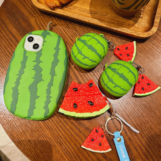 For Airpods 4 Simulation Fruit 3D Watermelon Cute Earpods Case for Airpods 1 2 3 Pro 2 Wireless Earphone Cover Charging Box