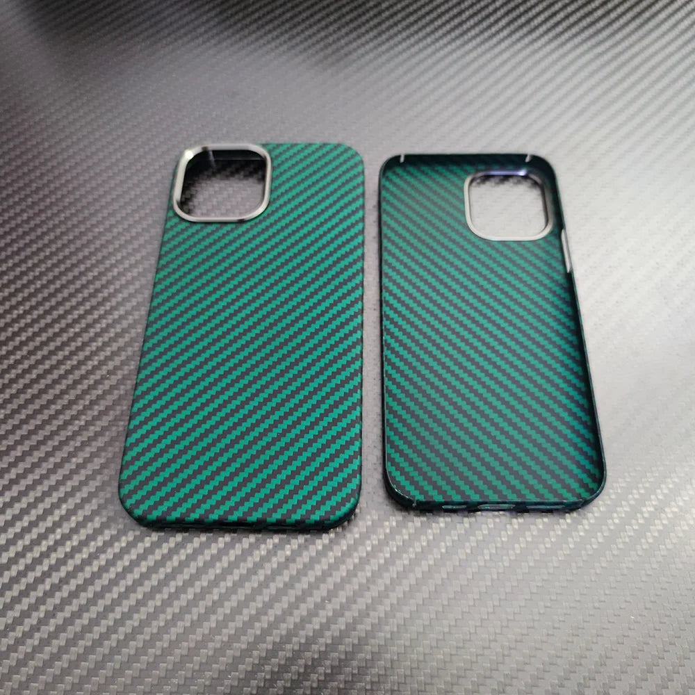 real carbon fiber phone case for iphone16 1514 13 12 pro max case metal ring aramid fiber phone cover for iphone 15/12/13 pro