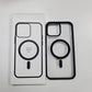 Clear Black Magnetic Phone Case for iPhone 15 14 Max Plus 13 12 Mini 11 Strong Magnet Mobile Cases with Box Shockproof Cover - Caseverse
