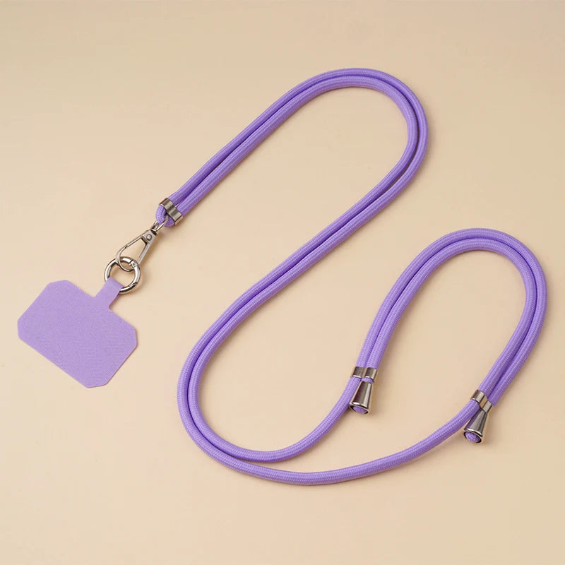 Crossbody Lanyard Necklace Strap Universal Mobile Phone Adjustment Long Hanging Rope With Clip Anti-Lost Lanyard