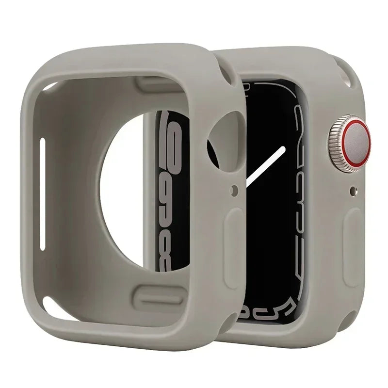 Candy Soft Silicone Case for Apple Watch Cover 9 8 7 6 Se 5 45mm 42mm 38 Protection Iwatch Serie 44mm 40mm 41mm Bumper for women
