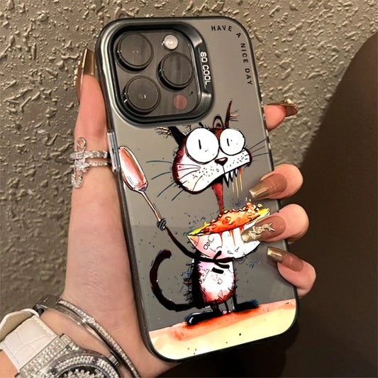 Personalized graffiti Cartoon Cat Phone Case For Xiaomi Redmi Note 13 12 11 Pro Plus 5G 12S 11S 10S 10 Pro Redmi 13C 4G Cover