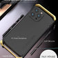 Metal Frame PC Phone Case for IPhone 13 12 14 15 Pro Max Aluminum Anti-collision Strip Silica Gel Back Cover for IPHON 15 Promax