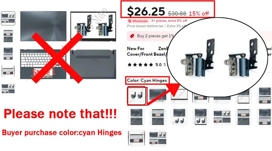 New Laptop Housing Cover For X570 X570U X570UD YX570U YX570 LCD Back Cover/Front Bezel/Palmrest/Bottom Upper Top Case