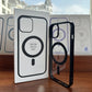 Clear Black Magnetic Phone Case for iPhone 15 14 Max Plus 13 12 Mini 11 Strong Magnet Mobile Cases with Box Shockproof Cover - Caseverse