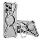 Titanium Metal Phone Case for iPhone 13 15 14 16 ProMax 16 15Pro Protective Cover Bumper w/ 360° Rotation Holder Shockproof Sase