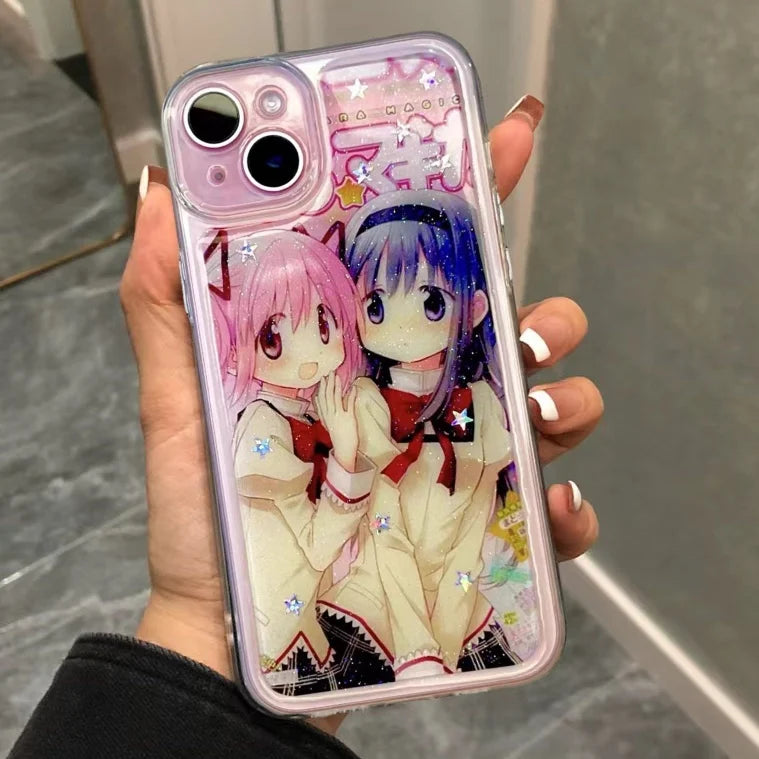 Y2k Hip Hop Girls Print Phone Case For Iphone16 15 7 8 Plus 14 13Pro Case Japanese Harajuku Stylish For Iphone X Xr Xs Max Cover - Caseverse