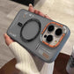 Matte Magnetic Phone Case For iPhone 16 15 14 13 Pro Max For Megsafe Wireless Charge Frosted Back Metal Lens Frame Buttons Cover