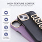 Leather Phone Case Custom Name Wristband Metal Gold Letters Personalized Cover for iPhone16 15 14 13 12 11ProMax 15 16plus
