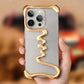 iPhone Phone Case Metal 3D Hollow Case For iPhone16 ProMax 14 15 Pro 16Plus  Aluminum Alloy Track Shell Air Bag Shockproof Cover