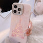 Pink Glitter Castle Phone Case with Lanyard for iPhone 15 14 13 12 Pro Max Plus Princess Fairytale Phone Case Cover - Caseverse