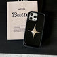 Luxury Metal Star PU Leather Phone Case For iPhone 15 14 13 12 Pro Max 15pro 14Pro Shockproof Cover Men Women Stylish Cases