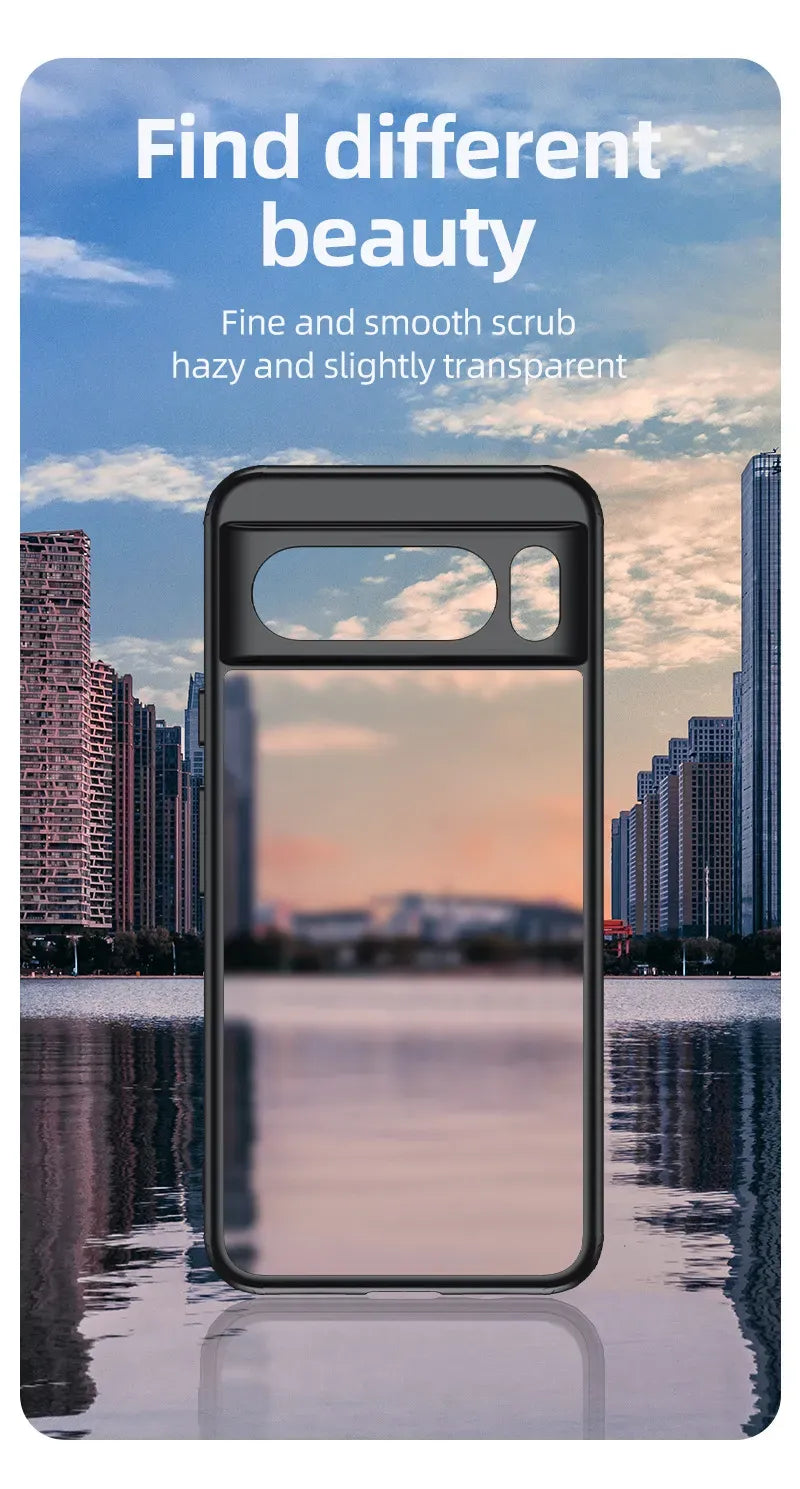 For Google Pixel 9 8 Pro XL 7 8a 7a Case Magnetic Wireless Charging Translucent Frosted Shockproof Bumper Soft Cover Accessory