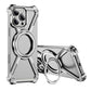 Titanium Metal Phone Case for iPhone 13 15 14 16 ProMax 16 15Pro Protective Cover Bumper w/ 360° Rotation Holder Shockproof Sase