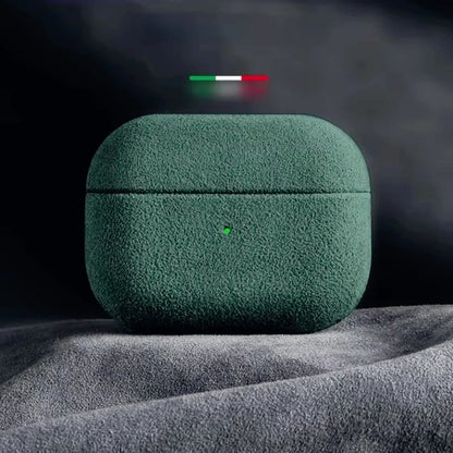 Italian Suede Leather Case For Airpods Pro 2 Luxury Artificial Leather All Inclusive Case For Airpods 4 3 Case Wireless Charge